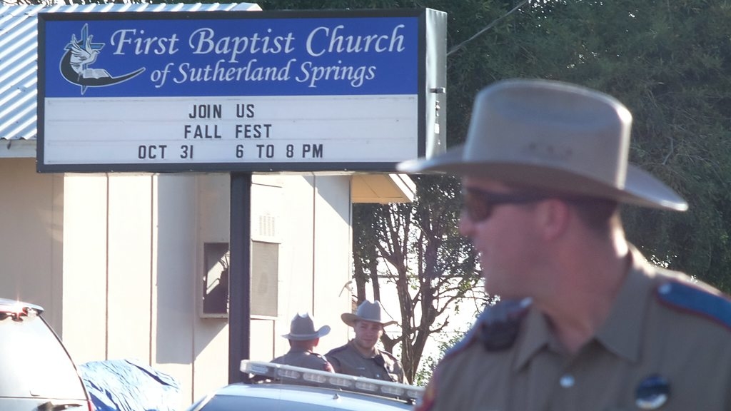 Two men chased Texan church gunman