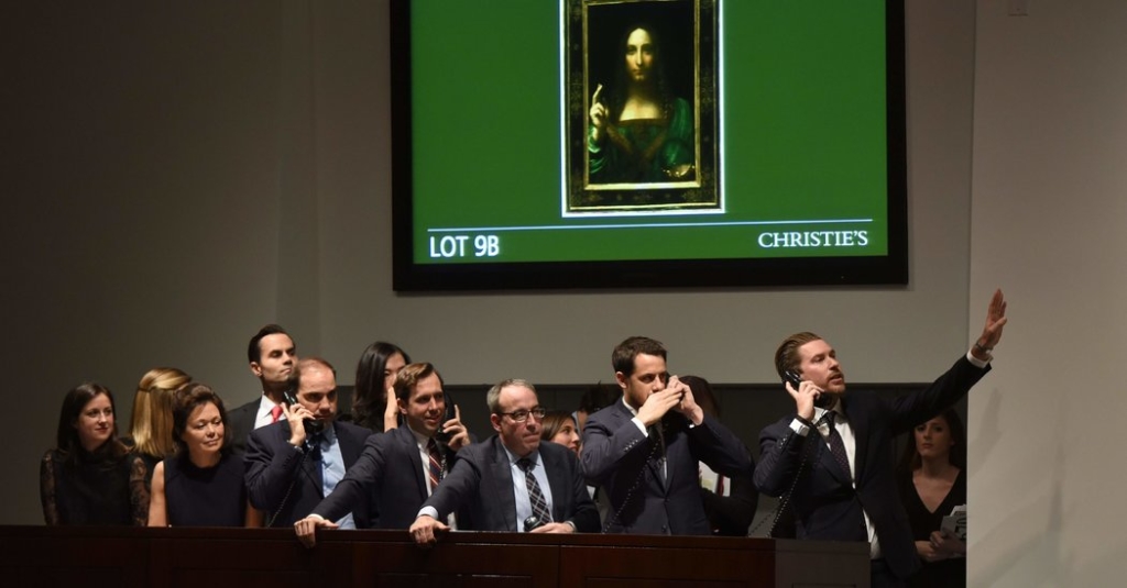 Leonardo da Vinci Painting Sells for $450.3 Million, Shattering Auction Highs