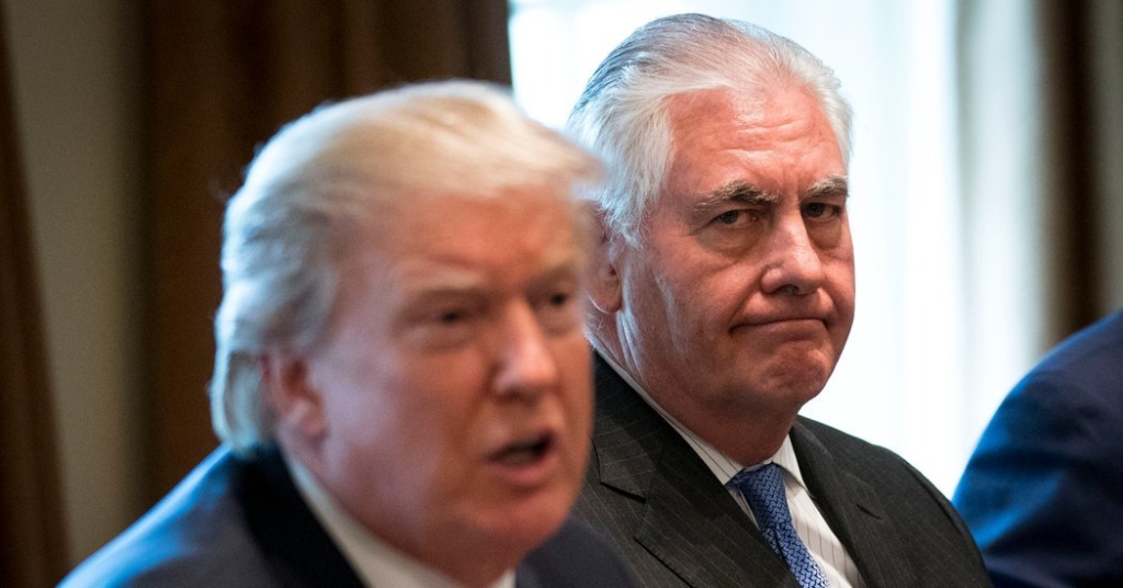 White House Plans Tillerson Ouster From State Dept., to Be Replaced by Pompeo, Within Weeks