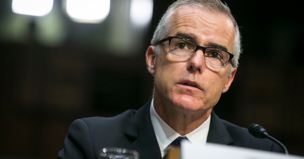 24dc-Mccabe-facebookJumbo.jpg Andrew McCabe, F.B.I.’s Embattled Deputy, Is Expected to Retire