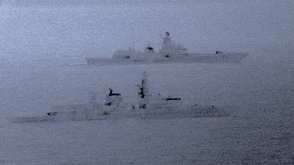 UK frigate escorts Russian warship