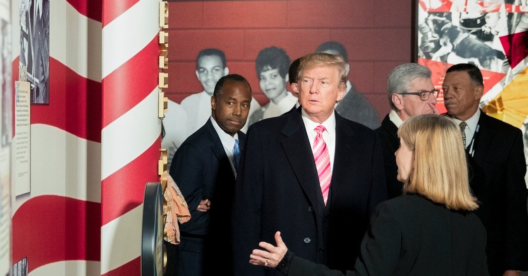 10dcTrump-1-web-facebookJumbo.jpg Trump, Rejecting Calls to Stay Away, Speaks at Civil Rights Museum