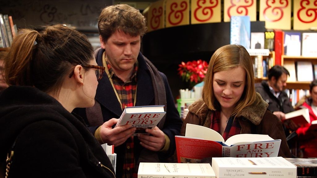 Midnight queues for explosive Trump book