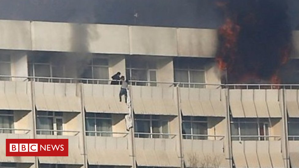 Sheets used to flee Kabul hotel attack