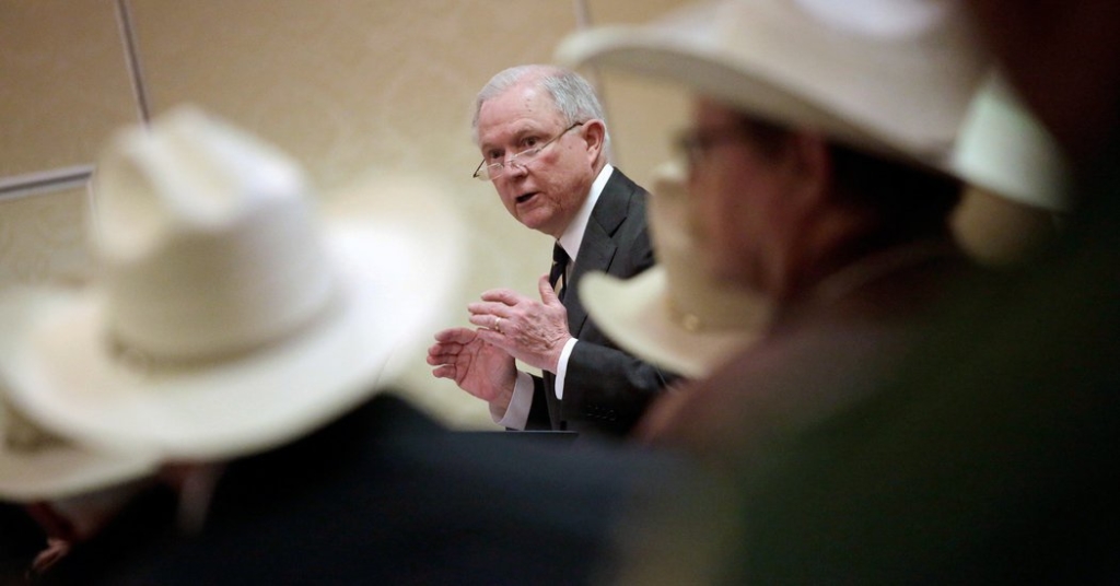 Jeff Sessions Is Serving, and Doing His Best to Ignore, Trump