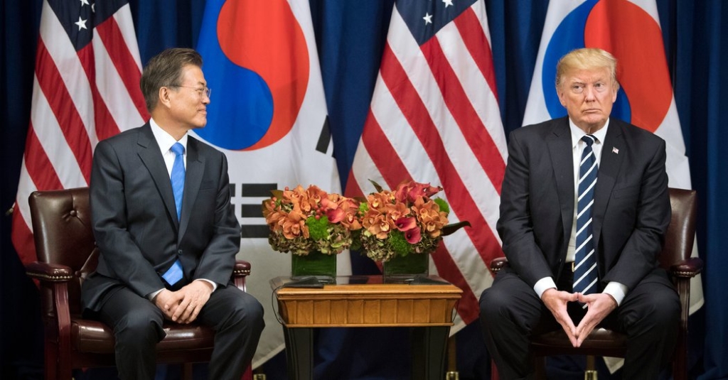 In Talks With Kim Jong-un, South Korean Leader Will Keep One Eye on Trump