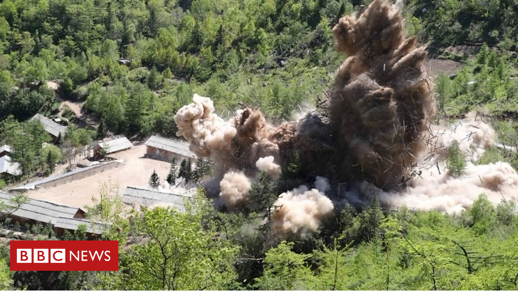 101741457_p06861vs.jpg Video shows N Korea site ‘destruction’