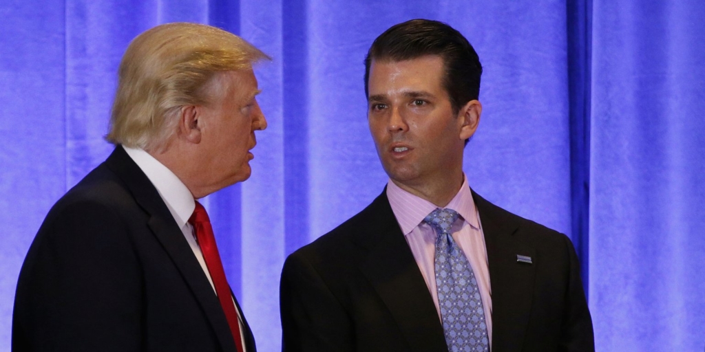 Trump denies reports he’s worried about Don Jr. getting ensnared in Mueller’s investigation