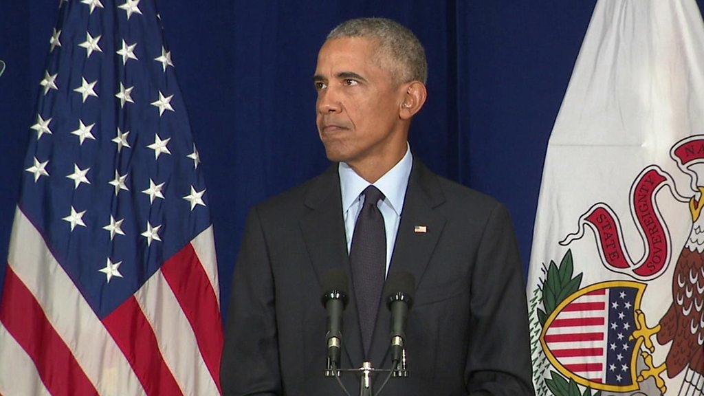 Obama attacks ‘crazy stuff’ from Trump