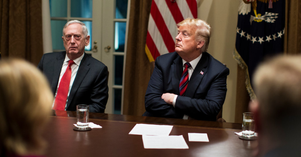 Trump, Angry Over Mattis’s Rebuke, Considers Removing Him 2 Months Early