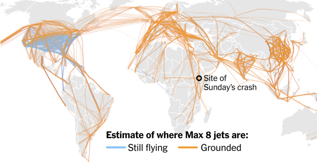 Canada Bans 737 Max Flights, Citing New Satellite Data
