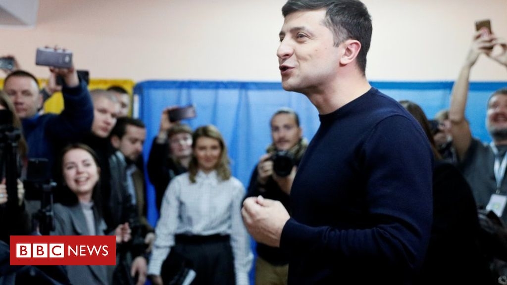 Ukraine comedian ‘leads’ in presidential election