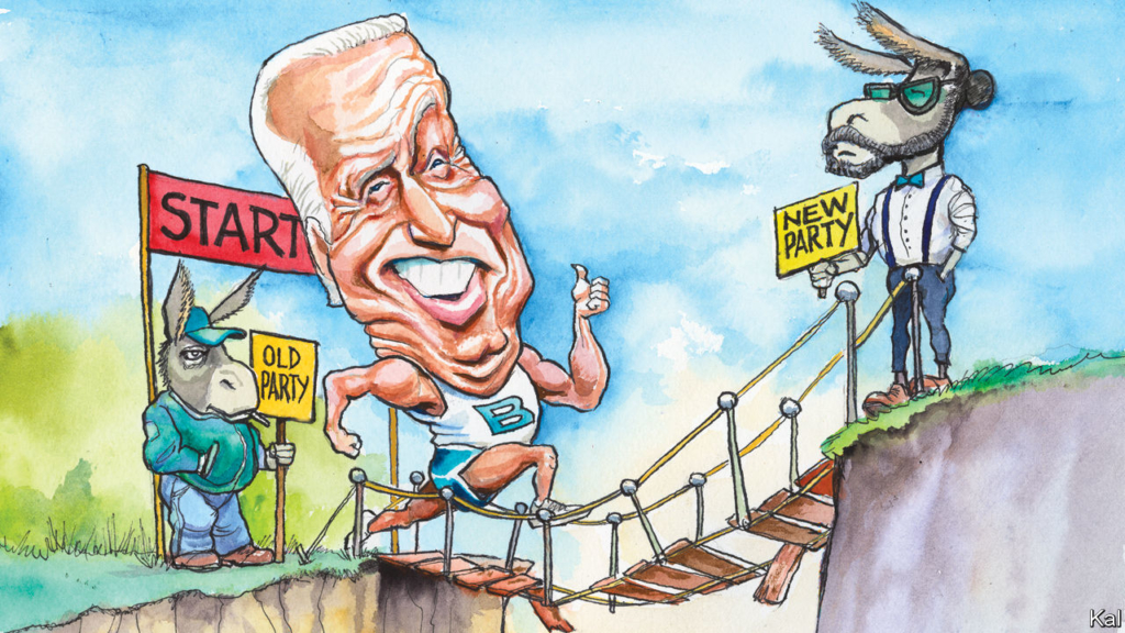 Joe Biden provides a fossil record of how the Democratic Party has changed