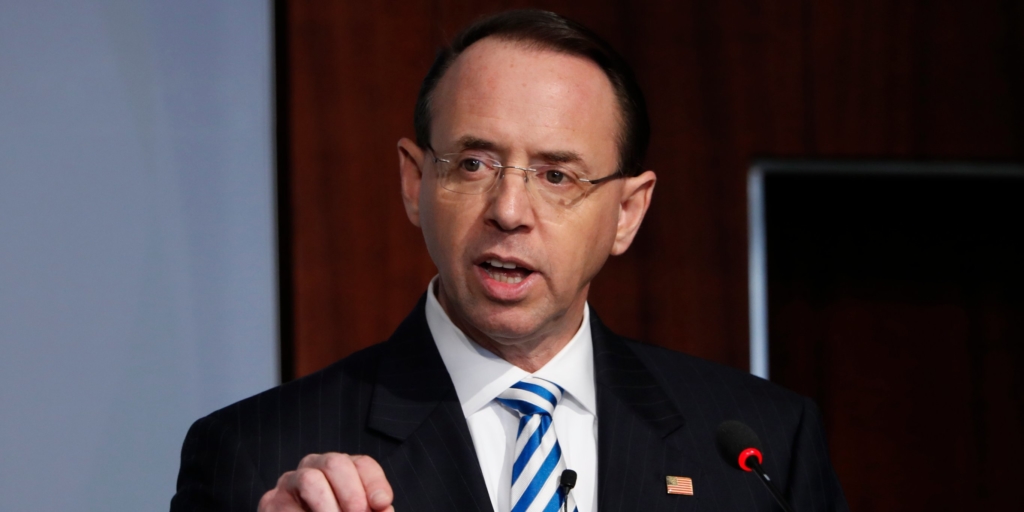 Deputy Attorney General Rod Rosenstein is resigning