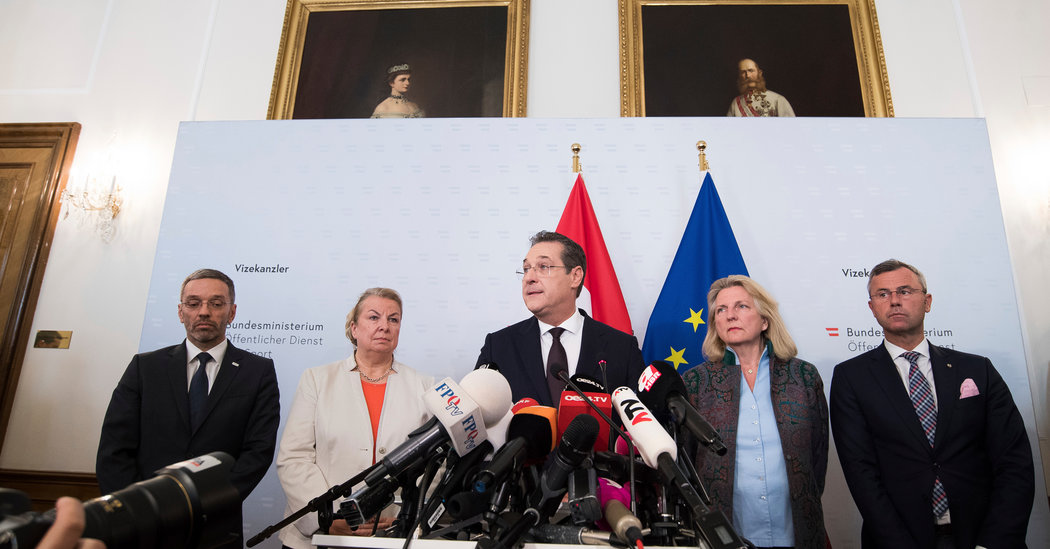 18austria1-alt-facebookJumbo.jpg Austria’s Vice Chancellor, Heinz-Christian Strache, Resigns After Video Sting Is Revealed