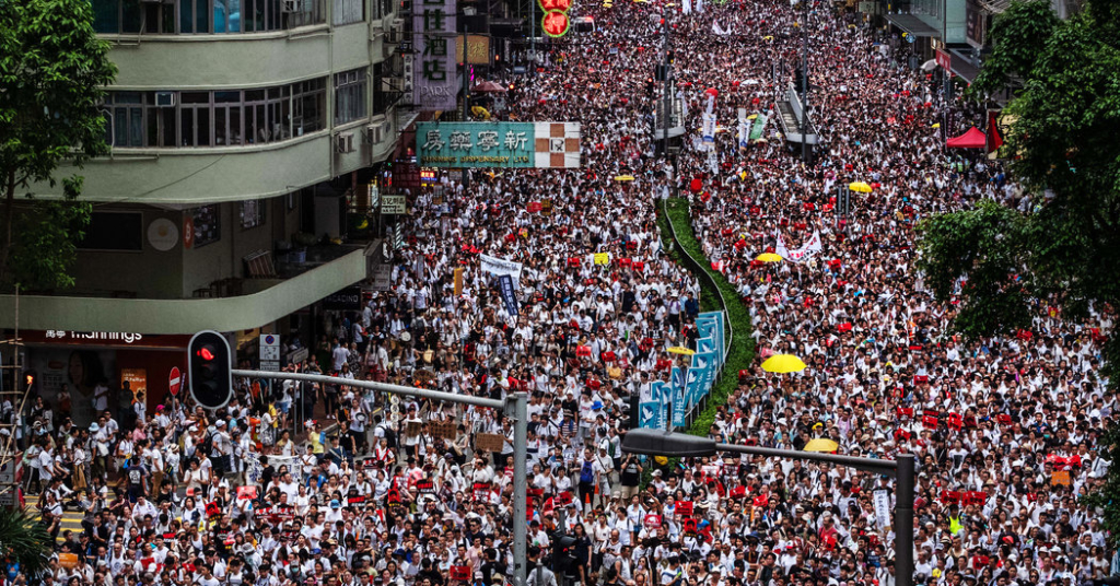 Hong Kong Protest Draws More Than One Million, Organizers Say