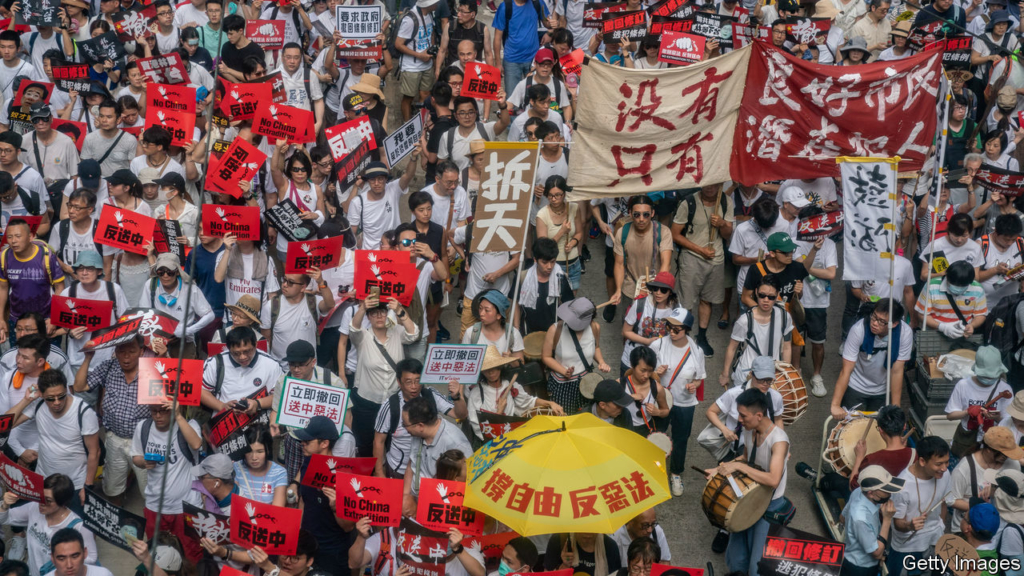 China seems deaf to mass protests in Hong Kong over extradition