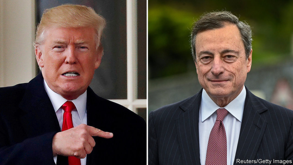 Donald Trump takes aim at Mario Draghi over interest rates