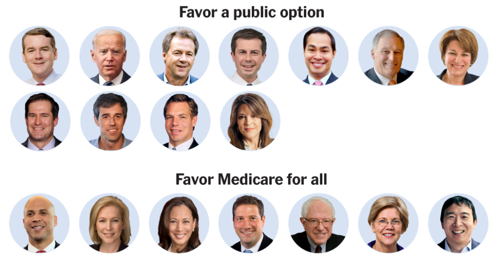 ‘Medicare for All’ vs. ‘Public Option’: The 2020 Field Is Split, Our Survey Shows