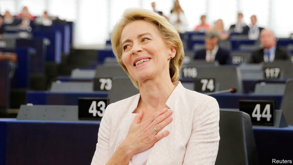 Ursula von der Leyen is elected European Commission president