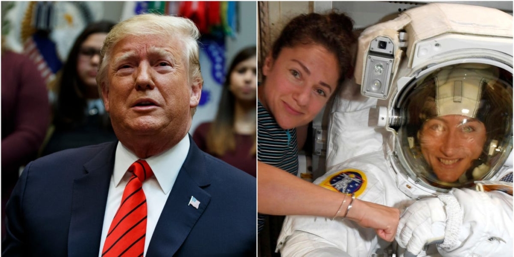 Trump wrongly tells female astronauts they’re first women to spacewalk – Business Insider