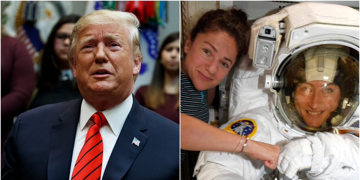trump-wrongly-tells-female-astronauts-theyre-first-women-to-spacewalk-business-insider.jpg Trump wrongly tells female astronauts they’re first women to spacewalk – Business Insider