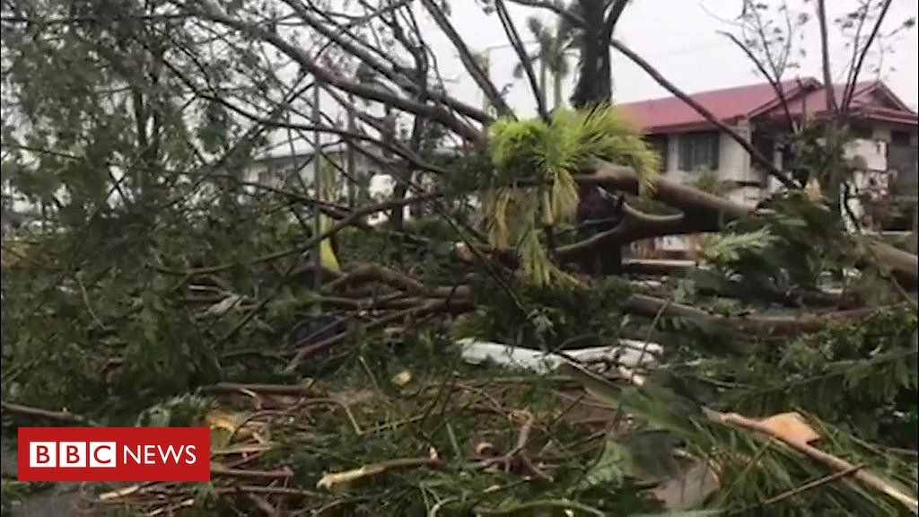 Typhoon Phanfone batters the Philippines