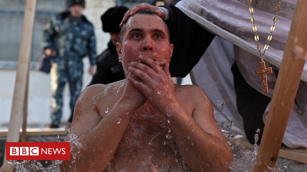 Orthodox Christians take an icy dip for Epiphany
