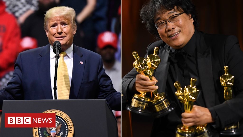 Trump mocks Oscars Best Picture winner Parasite