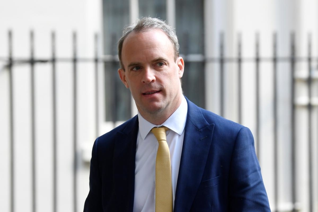 UK’s Raab: Makes sense to impose quarantine now infection rates falling