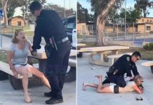 Instant karma for Karen who sank teeth into cop after going on racist rant instant-karma-for-karen-who-sank-teeth-into-cop-after-going-on-racist-rant